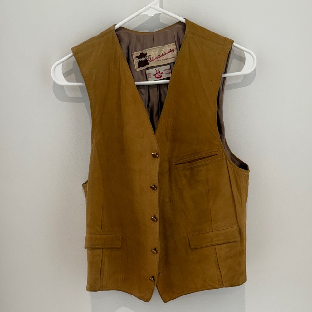 Vintage Brown Suede Vest
